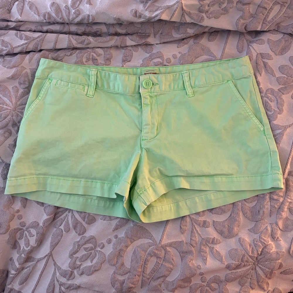 Mossimo Supply Co. Light Green Low Waist Shorts